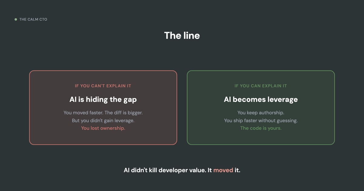 The line - can't explain vs can explain